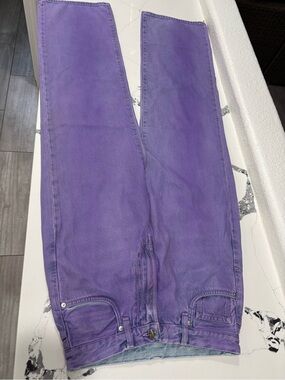 Viavia mid rise straight purple jeans size 26 new no tags